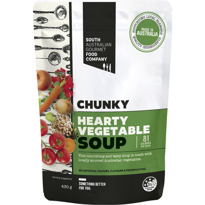 South Australian Gourmet Food Company Chunky Hearty Vegetable Soup Pouch 430g