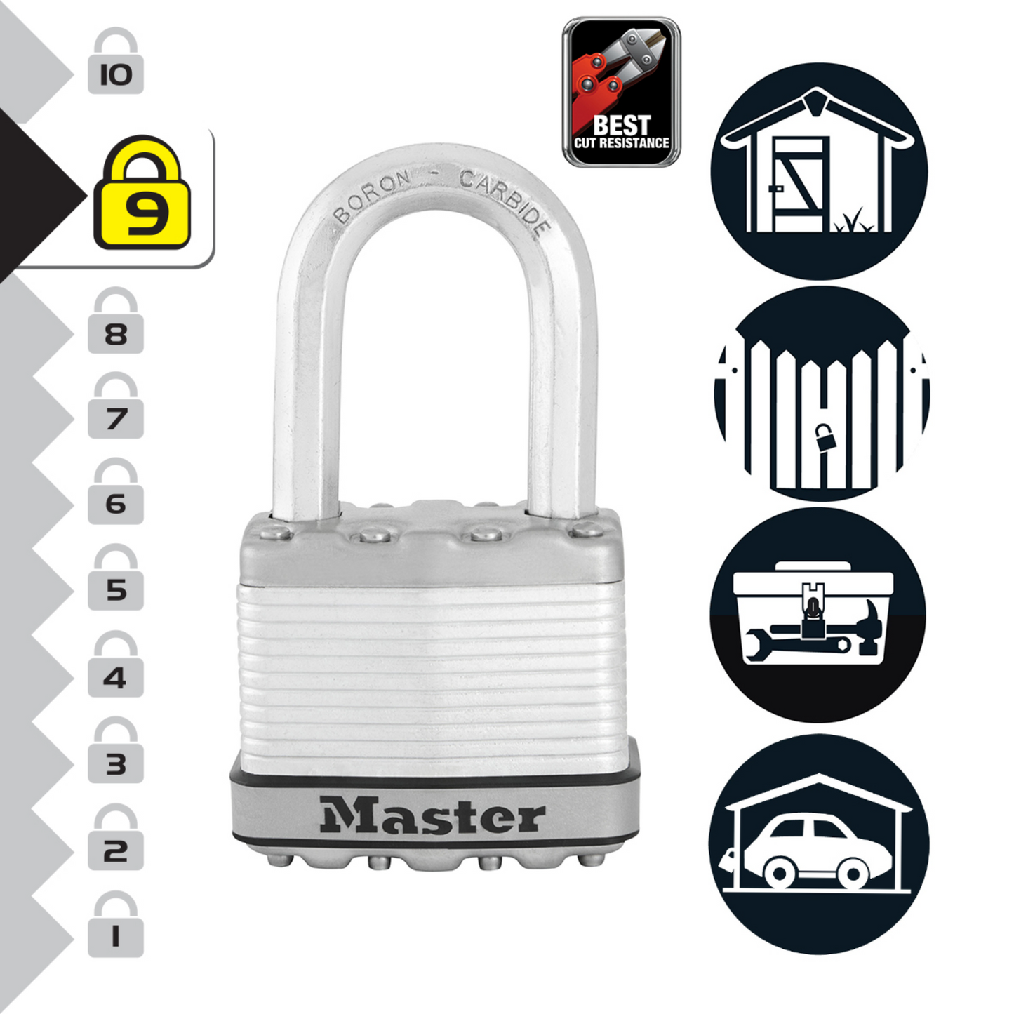 Master Lock Magnum Padlock - 51mm - 38mm Shackle