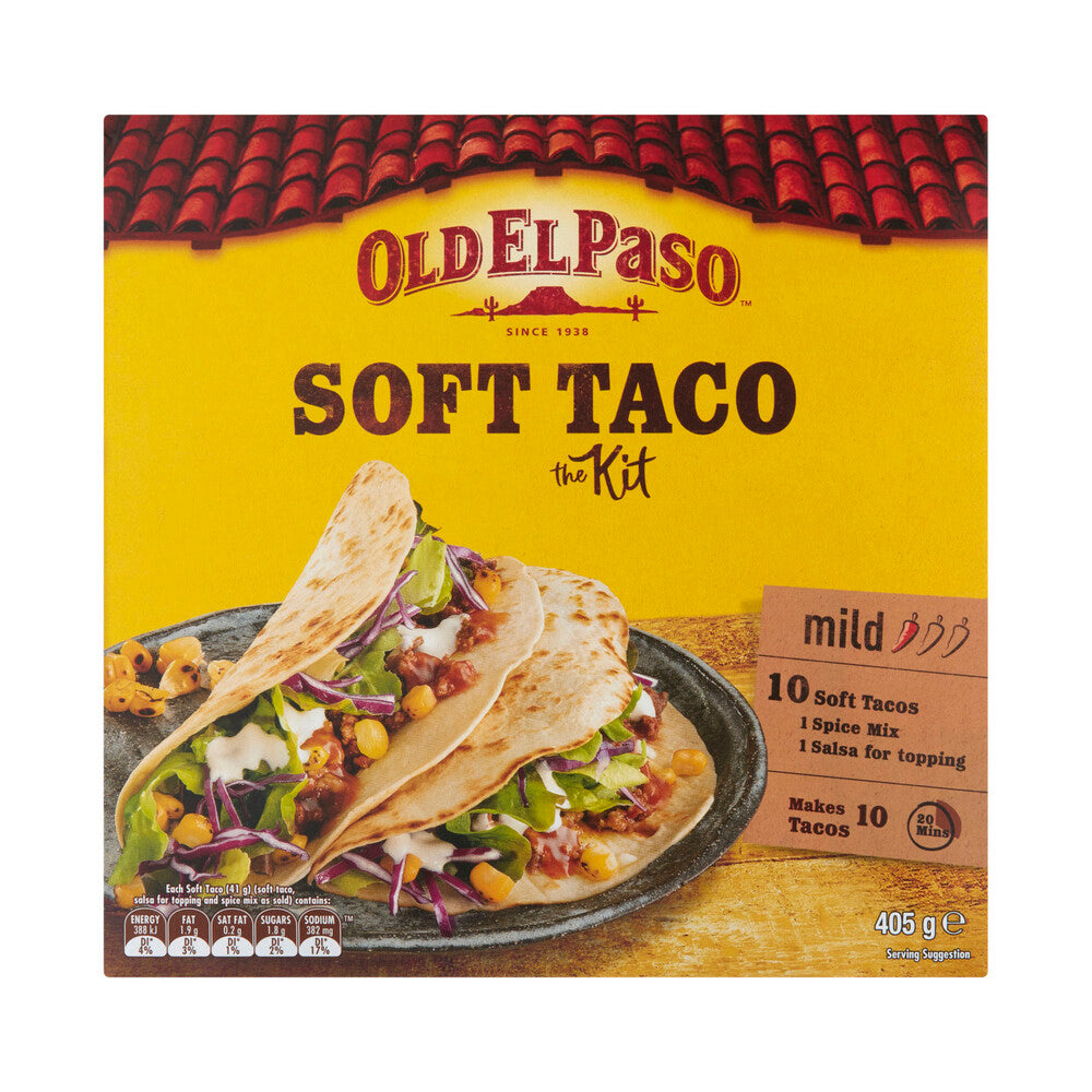 Old El Paso Soft Taco Kit Mexican Style - 405g