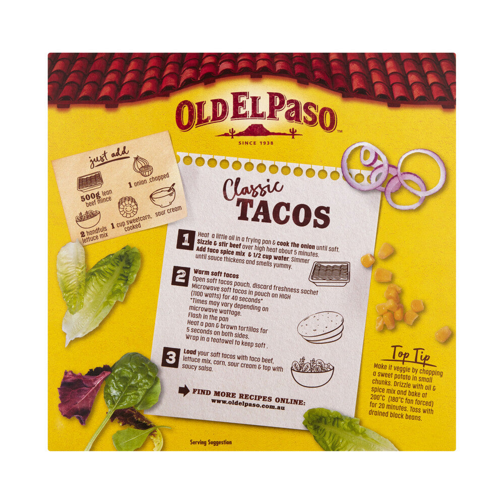 Old El Paso Soft Taco Kit Mexican Style - 405g