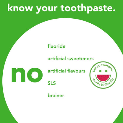 Hello Flouride Free Toothpaste Fresh Watermelon 110g