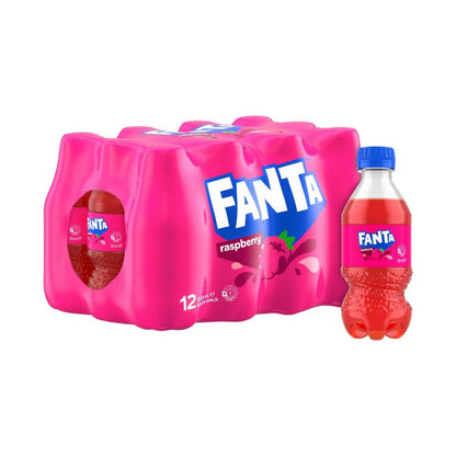 Fanta Raspberry Flavoured Soft Drink Bottle 12x300ml