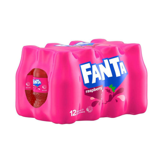 Fanta Raspberry Flavoured Soft Drink Bottle 12x300ml