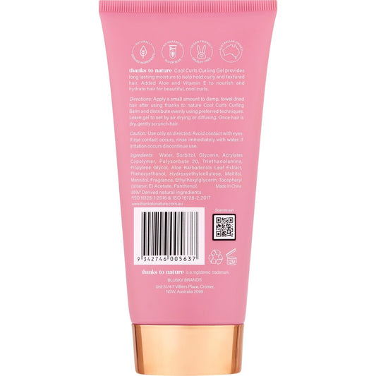 Thanks To Nature Cool Curls Curling Gel 150ml