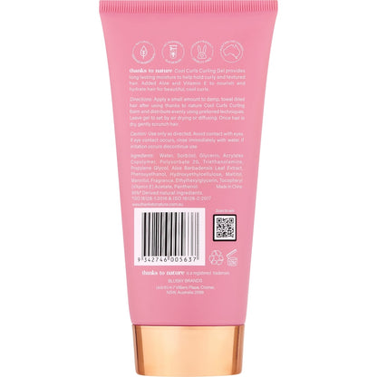 Thanks To Nature Cool Curls Gel With Aloe Vera For Curly Hair 150ml