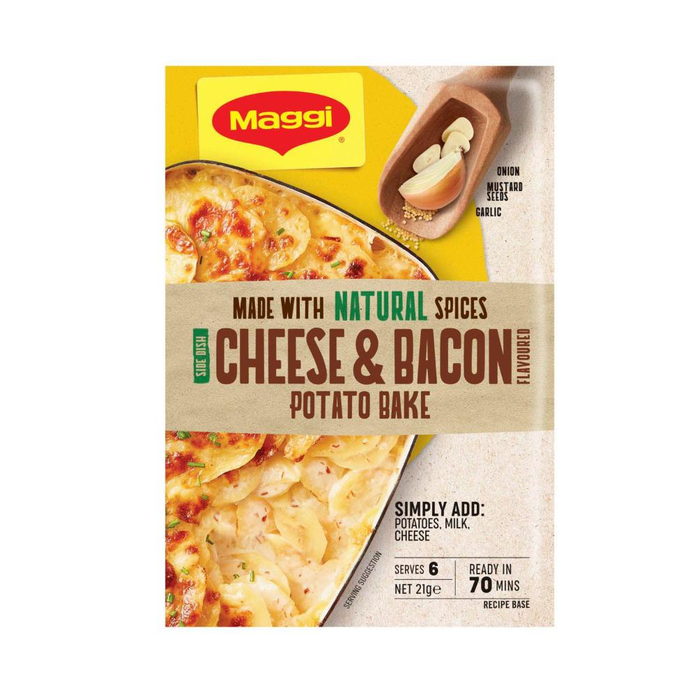 Maggi Gluten Free Side Dishes Potato Bake Cheese And Bacon - 21g