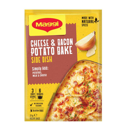 Maggi Gluten Free Side Dishes Potato Bake Cheese And Bacon - 21g