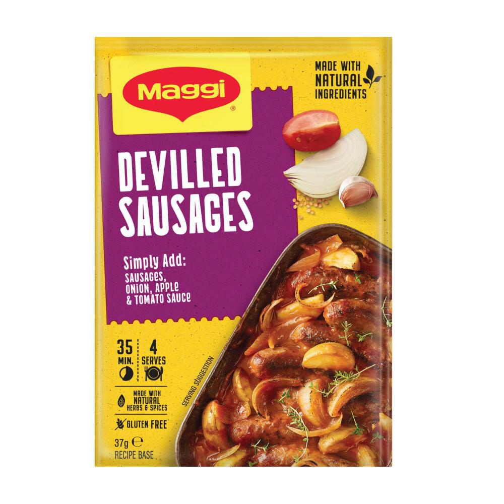 Maggi Recipe Bases Devilled Sausages Gluten Free - 37g