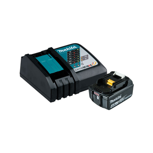 Makita 18V Rapid Charger with 1 x 18V 4.0Ah Battery