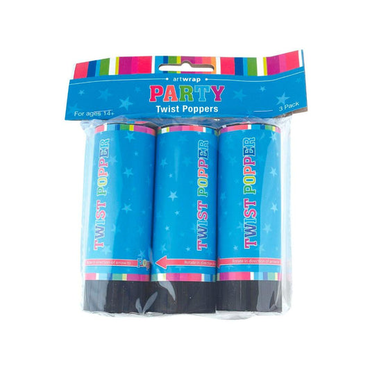 Artwrap Twist Poppers Artwrap Twist Poppers - 3 PACK