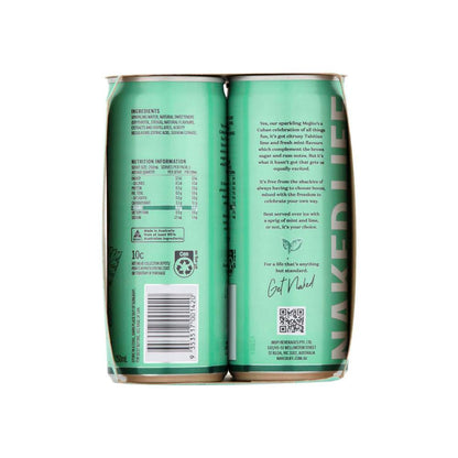 Naked Life Non Alcoholic Mojito Spritz Cocktail 250ml - 4 Pack