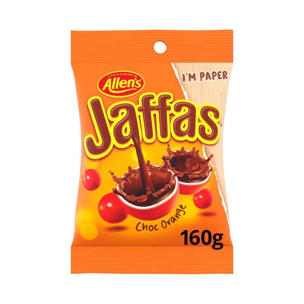 Allen's Lollies Jaffas Orange Chocolate - 160g