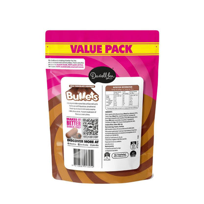Darrell Lea Milk Chocolate Liquorice Bullets - 400g
