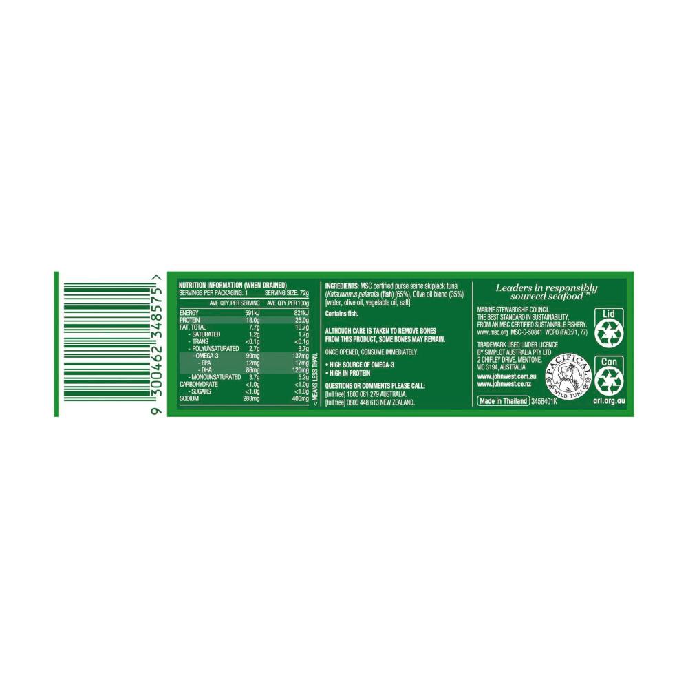 John West Tuna Olive Oil Blend - 95g