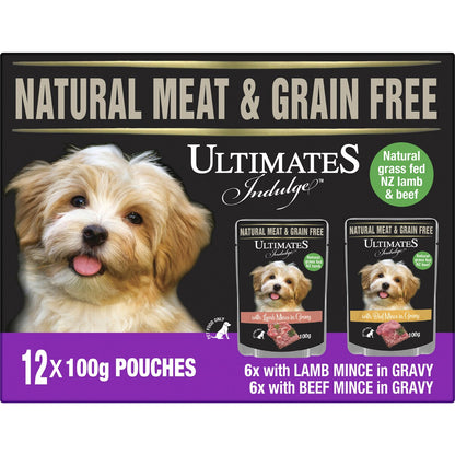 Ultimates Indulge Lamb Mince / Beef Mince With Gravy 12x100g