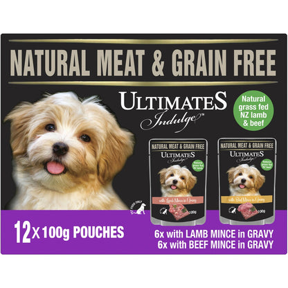 Ultimates Indulge Lamb Mince / Beef Mince With Gravy 12x100g