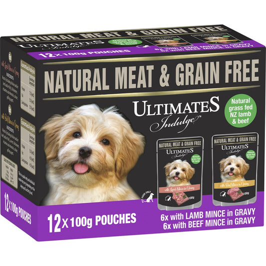 Ultimates Indulge Lamb Mince / Beef Mince With Gravy 12x100g