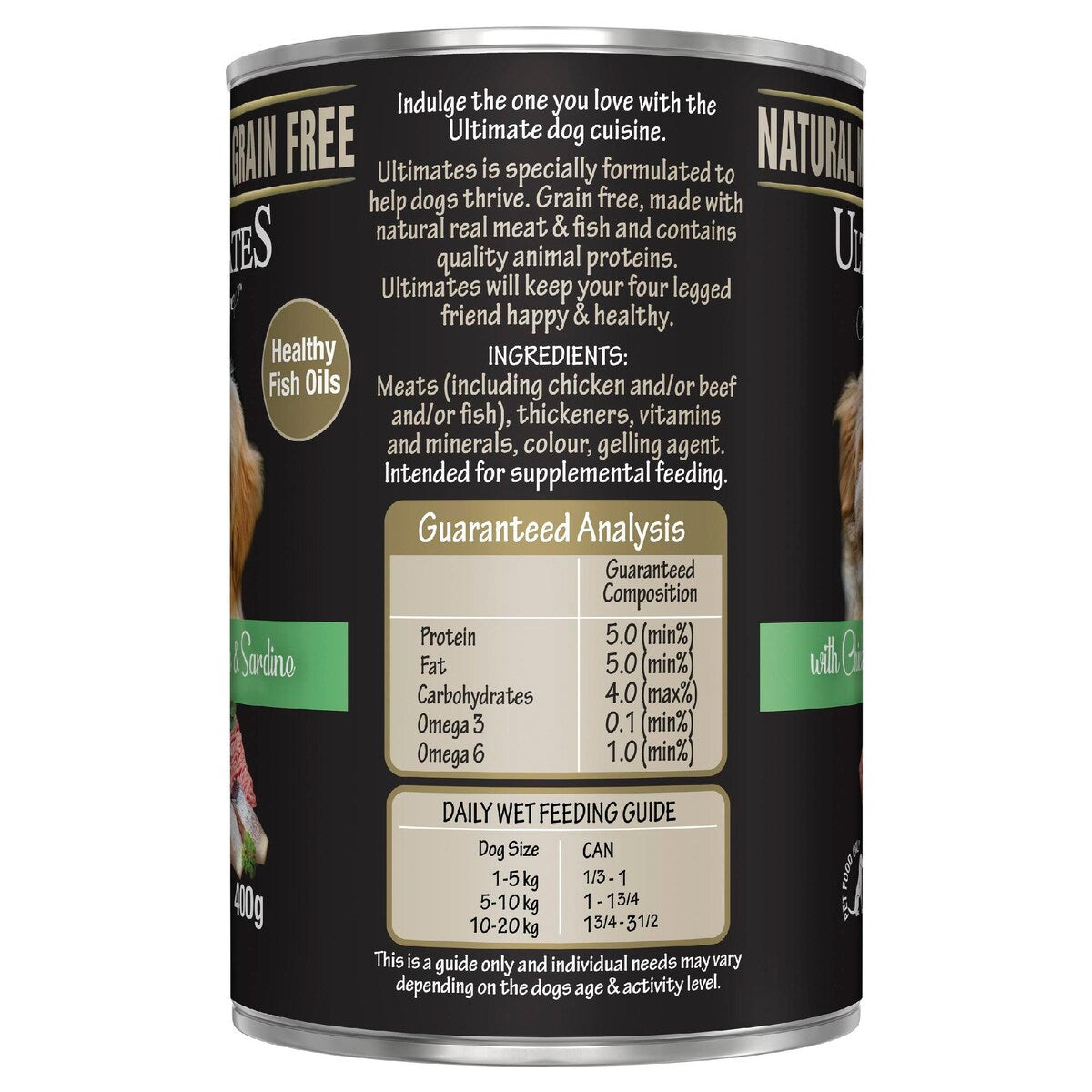 Ultimates Indulge Chicken Mince And Sardine 400g