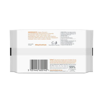 Femfresh Daily Intimate Travel Wipes - 20 Pack