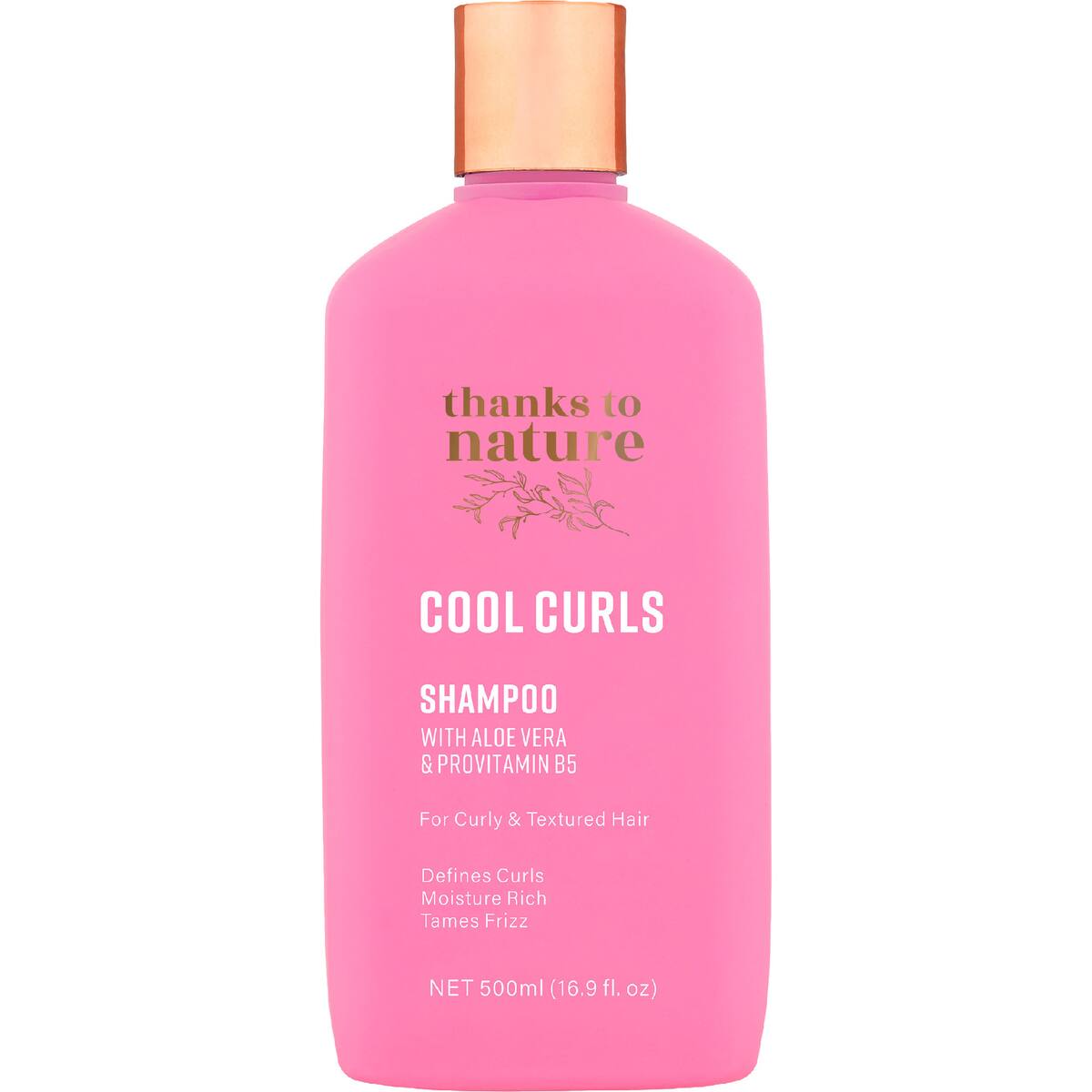 Thanks To Nature Cool Curls Shampoo With Aloe Vera For Curly Hair 500ml