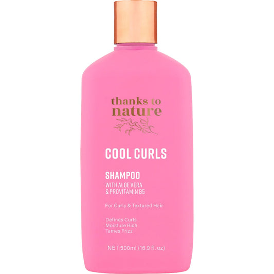 Thanks To Nature Cool Curls Shampoo With Aloe Vera For Curly Hair 500ml