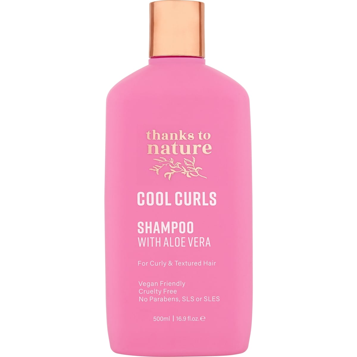 Thanks To Nature Cool Curls Shampoo With Aloe Vera For Curly Hair 500ml