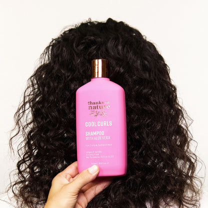 Thanks To Nature Cool Curls Shampoo With Aloe Vera For Curly Hair 500ml