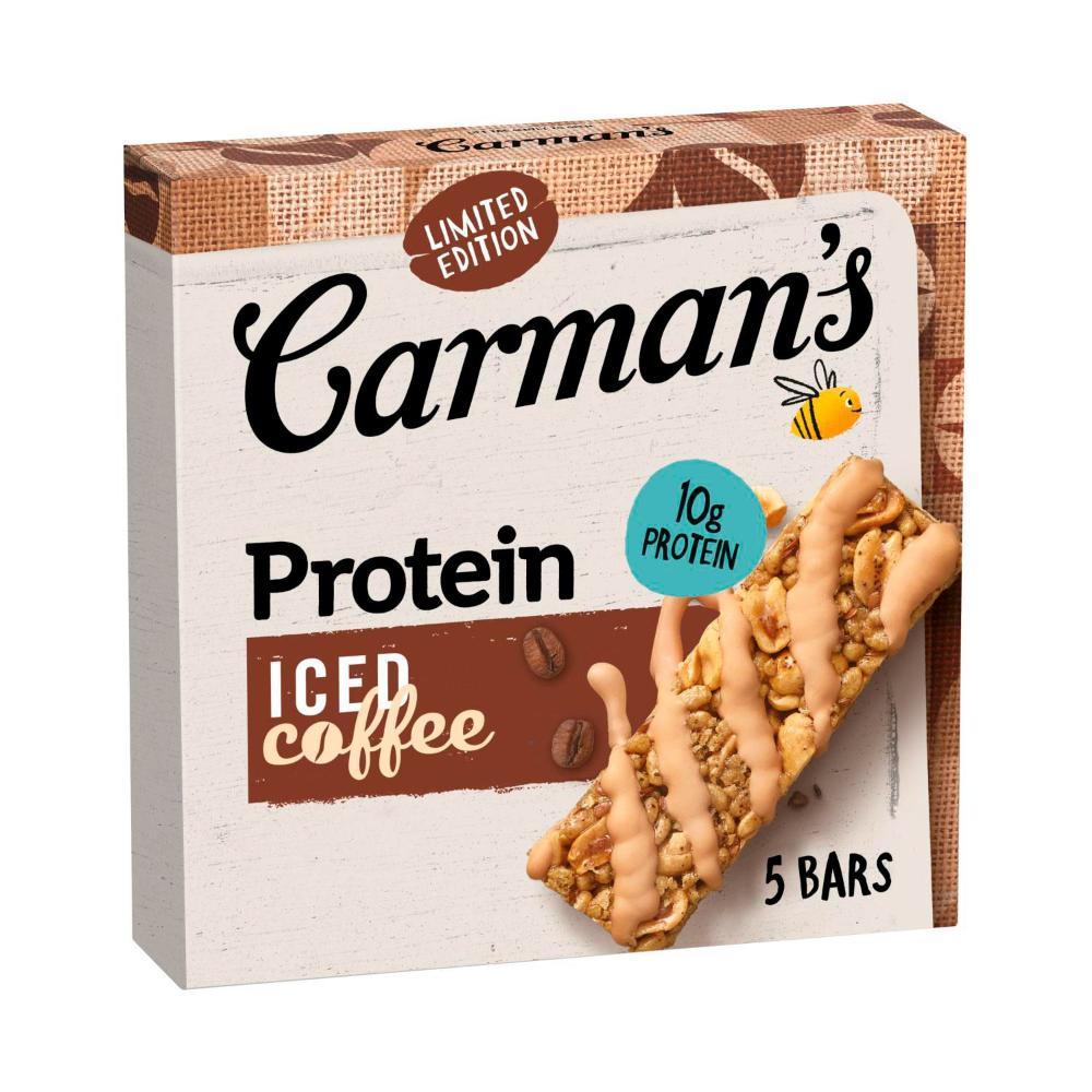 Carman's Iced Coffee Protein Bars 5 Pack - 200g