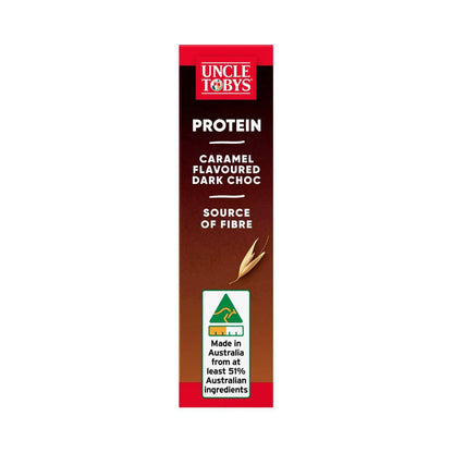Une Tobys Protein Caramel & Dark Chocolate Muesli Bars School Lunchbox Snacks - 175g