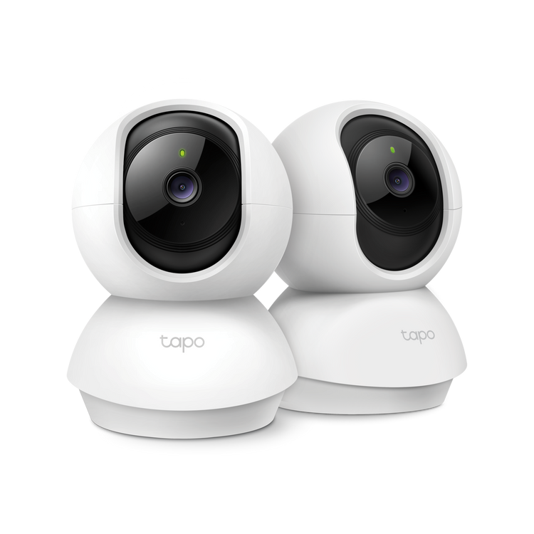 Tp Link Tapo C210 3MP Pan Tilt Home Security Wi Fi Camera 2 Pack