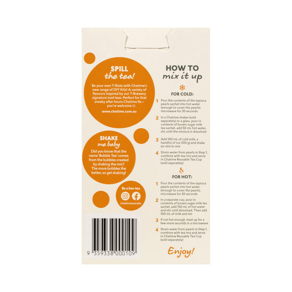 Chatime Brown Sugar Milk Bubble Tea - 4 pack