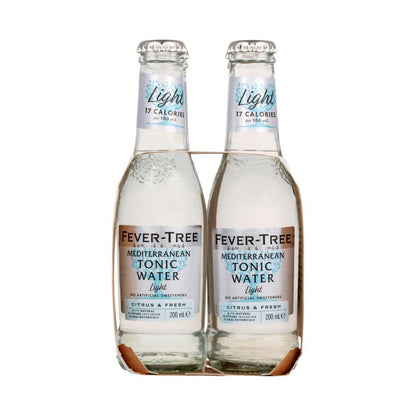 Fever-Tree Light Mediterranean Tonic Water 4x200ml - 4 pack