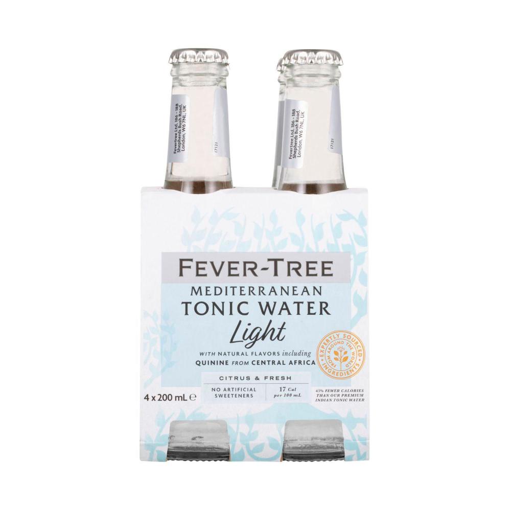 Fever-Tree Light Mediterranean Tonic Water 4x200ml - 4 pack
