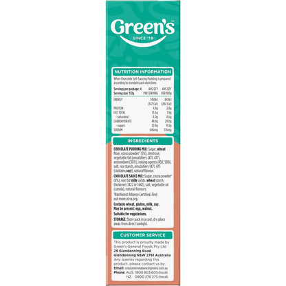 Greens Pudding Chocolate Sponge 260g