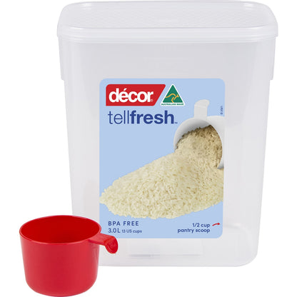 Decor Tellfresh Oblong Container 3l Each