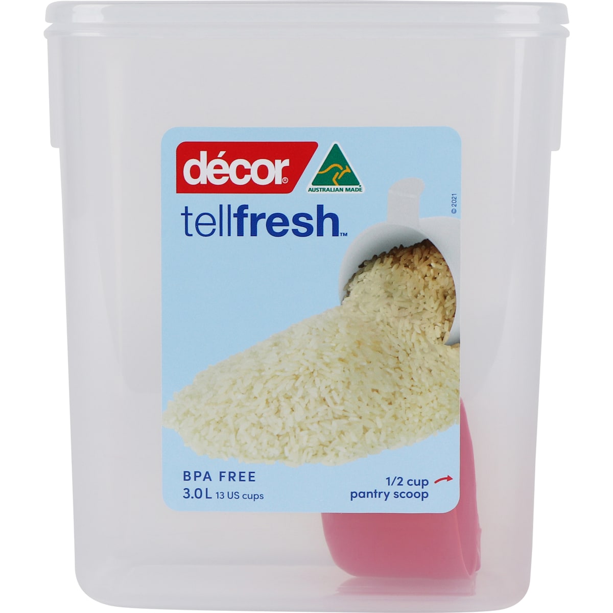 Decor Tellfresh Oblong Container 3l Each