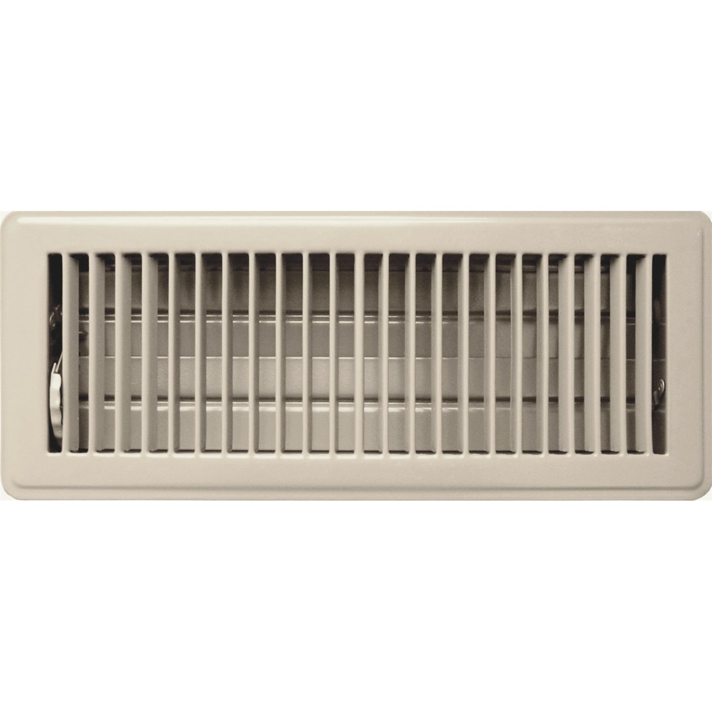 Accord Grey Metal Louvered Floor Vent - 10 x 30cm
