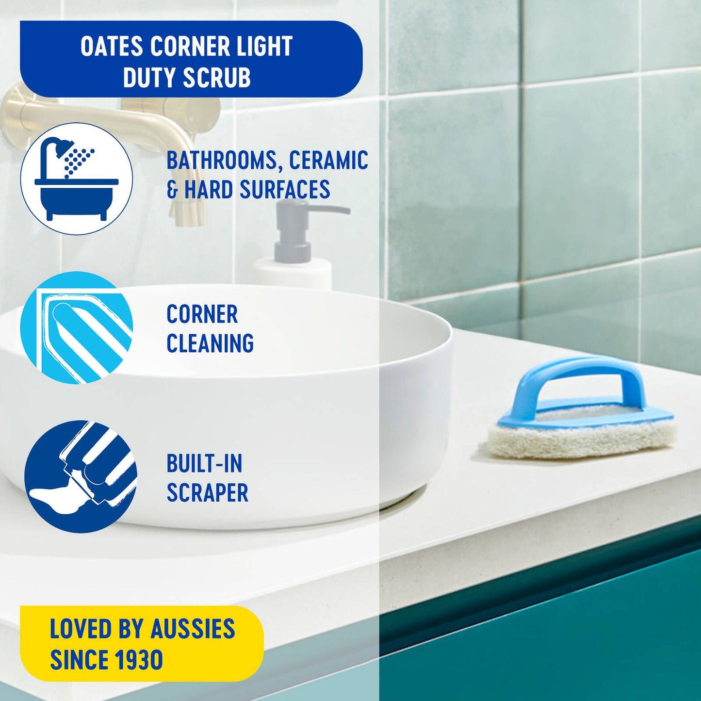 Oates Premium Light Duty Corner Scrubber