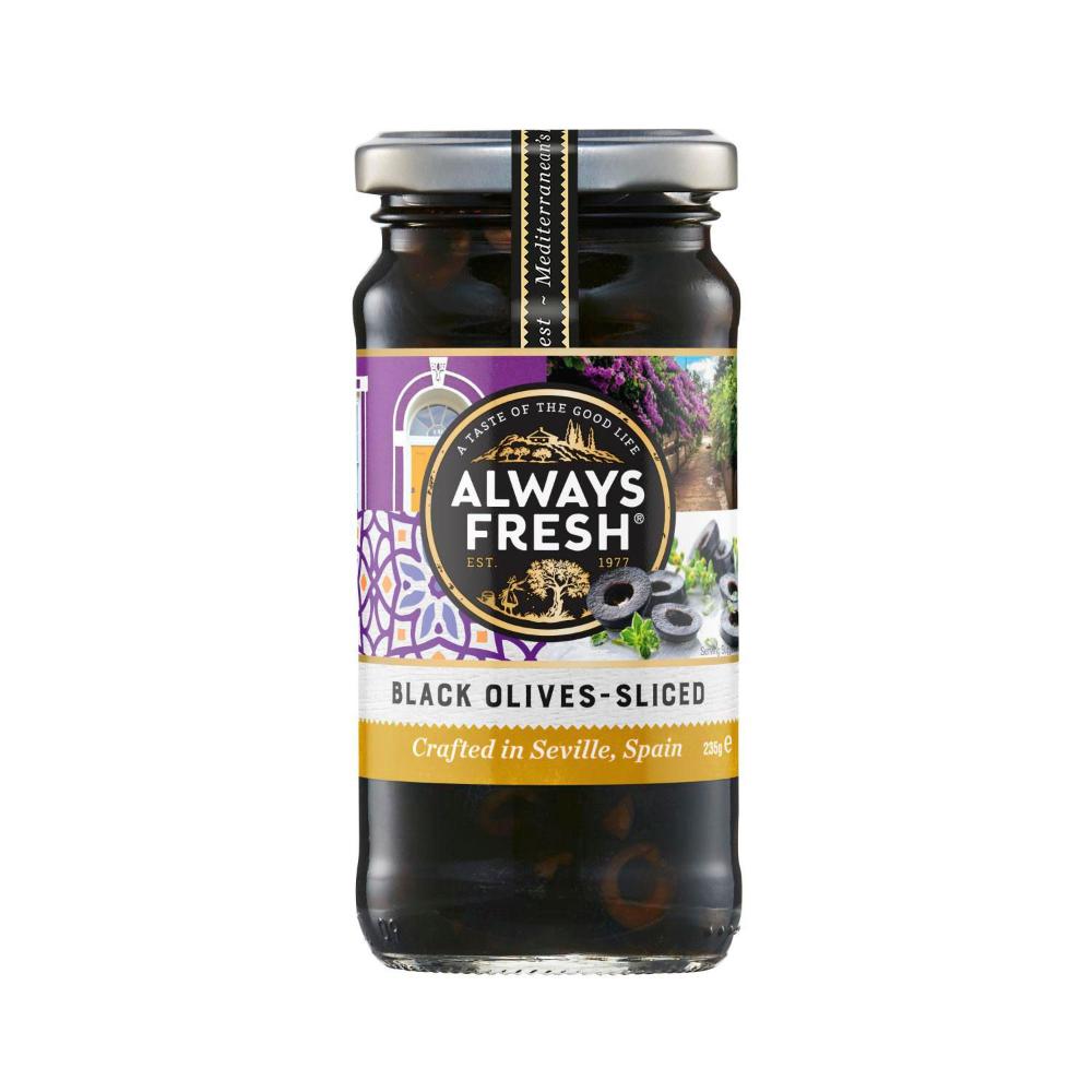 Always Fresh Black Olives Sliced - 235g