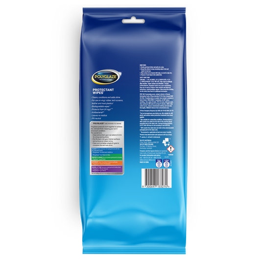Polyglaze Auto Protectant Wipes - 30 Pack