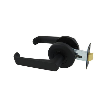 Gainsborough Neue Telo Passage Lever Set - Matt Black - 138 x 65mm