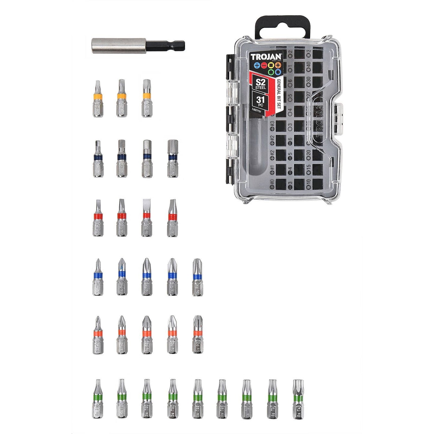Trojan Bit Set - 31 Piece - 75 x 105mm