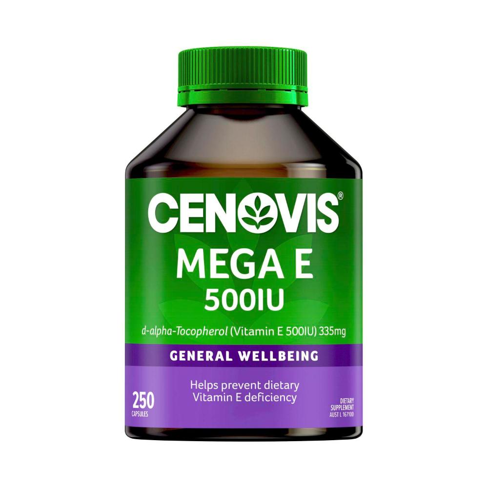 Cenovis Mega Vitamin E 500mg Capsules - 250 pack