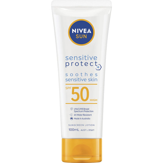 Nivea Spf 50 Sun Sensitive Protect Sunscreen Lotion 100ml