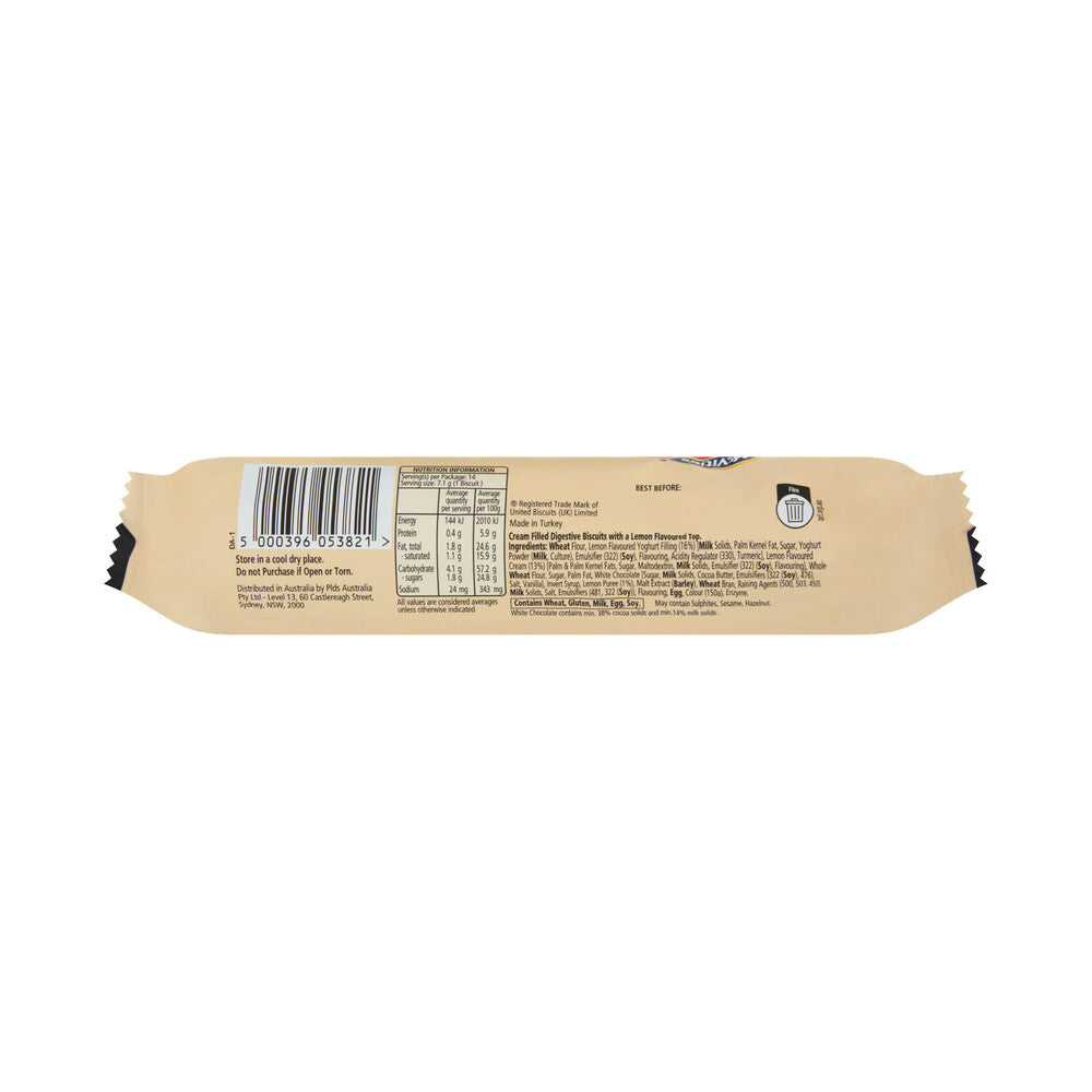 Mcvitie's Digestives Tops Lemon Biscuits - 100g