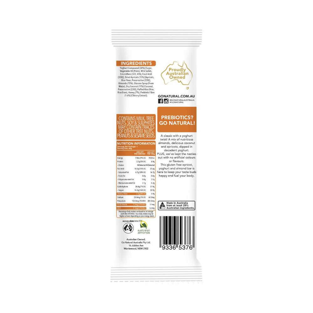 Go Natural Yoghurt Almond & Apricot Bar - 40g