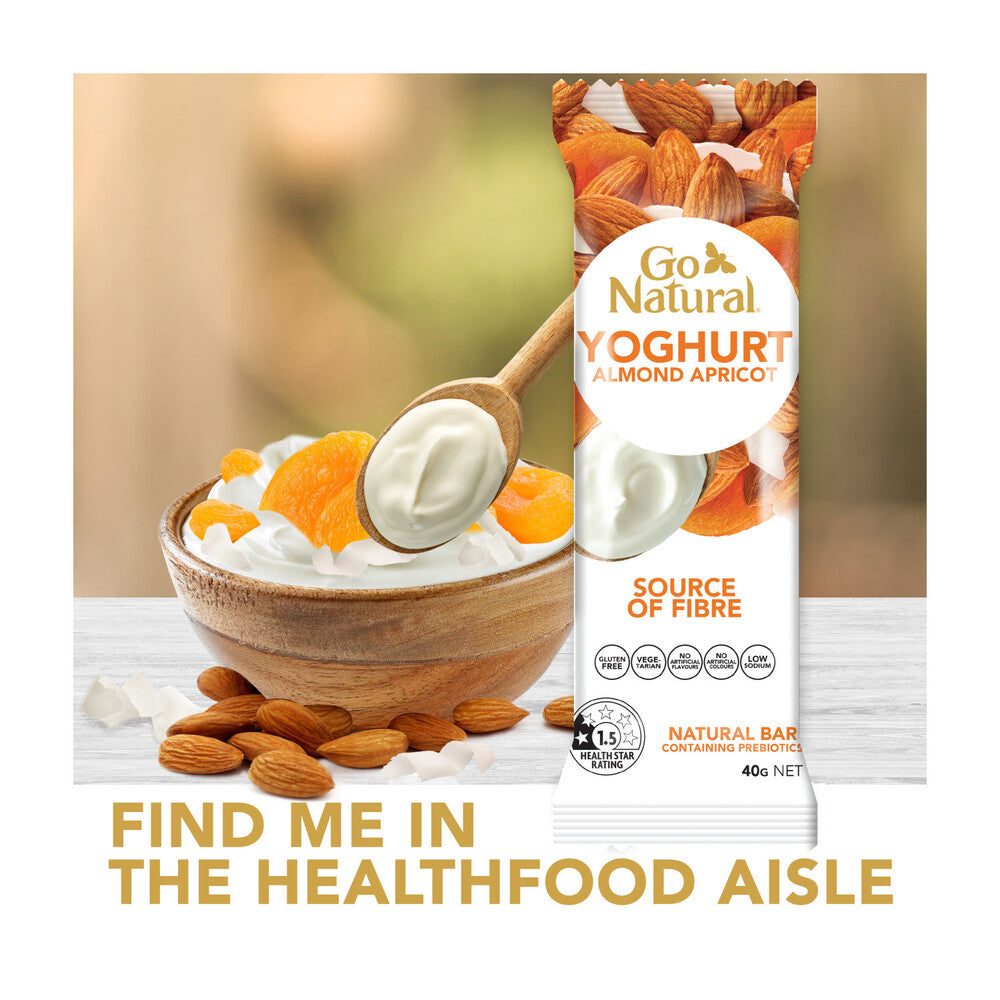 Go Natural Yoghurt Almond & Apricot Bar - 40g