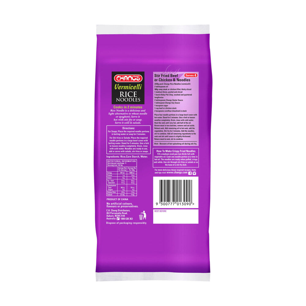 Chang's Vermicelli Rice Noodles - 250g