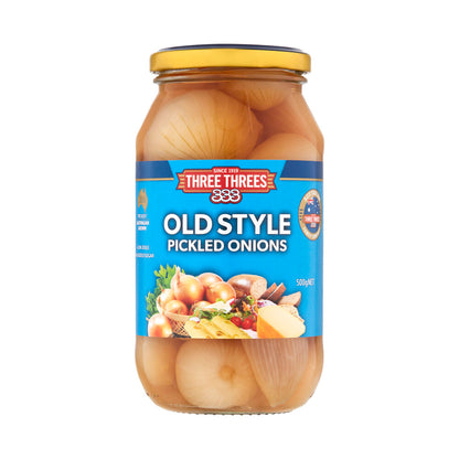 Three Threes Old Style Pickled Onions - 500g