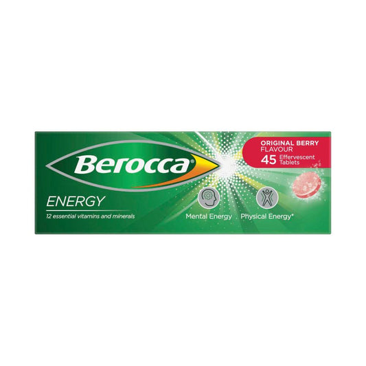 Berocca Energy Vitamin B & C Original Berry Flavour Effervescent Tablets - 1 Pack
